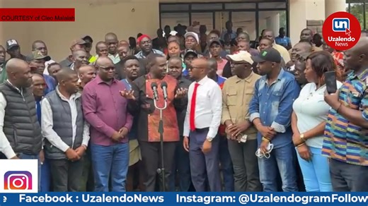 Cleophas Malala, Seth Panyako and Edgar Busiega Hold Hands to Show Unity and Their Commitment to Work Together | Uzalendo News