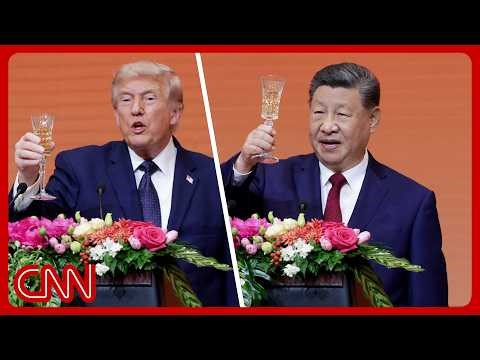 Trump & Xi toast each other at state banquet