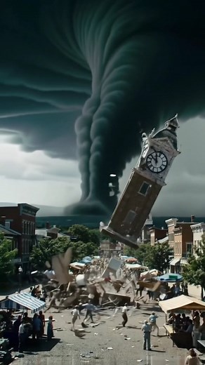 Town Tornado Terror: When Nature Strikes! #TornadoTerror #StormDestruction #NatureFury #TownChaos #DisasterUnleashed #TwisterAttack #ExtremeWeather #NaturePower #SmallTownStorm #ApocalypseNow #instantviral #instagramtrending | Natural Disaster
