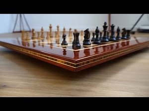 Zebra Wood Inlay Chessboard