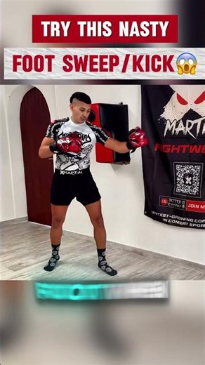 Try this NASTY foot sweep! #mma #muaythai #combatsport #martialarts #boxing #learn #ufc