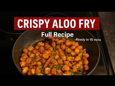Crispy Aloo Fry 🥔 | Quick & Spicy Potato Fry Recipe | 15 Mins Indian Style | Navarathri Special