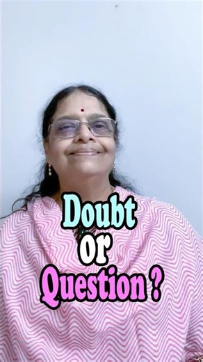 Doubt or Question? Know the Differece #englishwithmadhavi #shorts