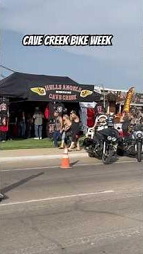 Hells Angels Set Up at Cave Creek Bike Week