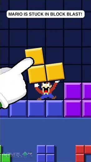 Can Mario Survive Block Blast?! #blockblast