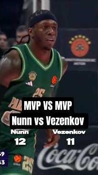 MVP DUEL | POINT TRACKER Nunn vs Vezenkov | 32 | 24 #panathinaikos #olympiacos