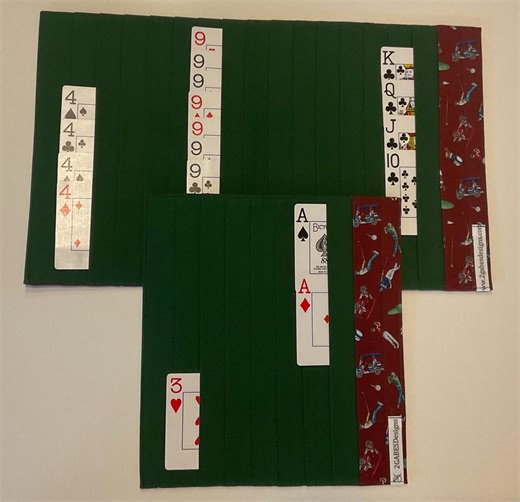 Card Organizer Mats for Samba/queens/one-eyed Jacks/canasta/triple Play Etc - Set of 2 Mats for Open and Closed - Etsy