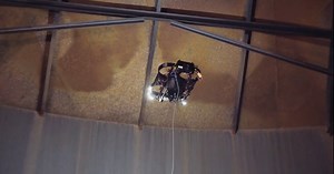 Rugged Scout drone designed to inspect tanks for leaks