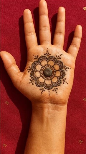 Beautiful 3D Mehndi Design| Simple Plum Henna Art Tutorial | Easy & Stylish #mehndi #henna