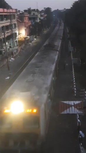 Emu Local Train Passing at Evenimg Time