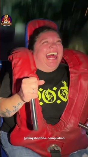 This Woman's Laugh on the Slingshot Ride is EVERYTHING! 😂
