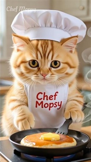Chef Mopsy | Cute AI Kitten Cooking Quick & Easy Recipes 🐾🍳 #ChefMopsy #AIkittenChef #CuteCookingCat