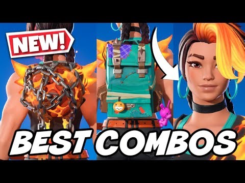 BEST COMBOS FOR *NEW* CINDER SKIN (ROCKET RACING STARTER PACK)! - Fortnite