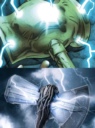 Stormbreaker appartient à l'origine à Bêta ray bill, forgé sur ordre d'Odin. #stormbreaker #mjolnir #thor #betaraybill