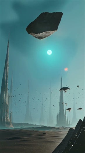 POV you land on the planet: Virex-9 🪐 #alienworlds #4kambience #galaxy #fyp #pov