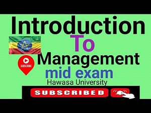 Introduction to management mid exam questions and answers