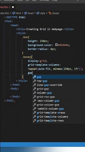 Grid Layout - HTML CSS