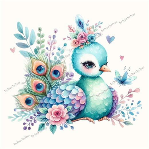 Peacock Fabric Panel, Quilt Sewing Square, Multiple Sizes, Fc6f - Etsy