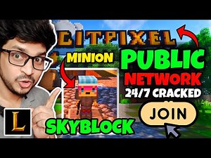 Best Public SKYBLOCK Network for Minecraft 😍| Cracked 24/7 Online Java & MCPE 🎮 | LEGITPIXEL 🥳