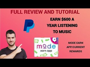 Mode Earn App Full Review and Tutorial - Earn Paypal money listening to music