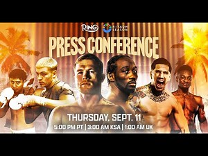 Canelo Alvarez vs Terence Crawford Final Press Conference | LIVE From Las Vegas