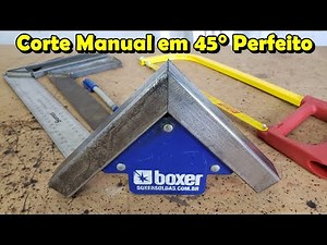 Corte 45° Perfeito com Arco de Serra Manual