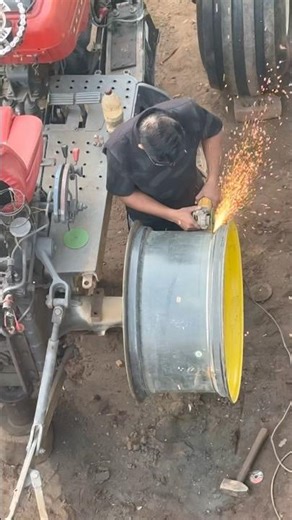 Tractor rim modified work #viral #viralvideo