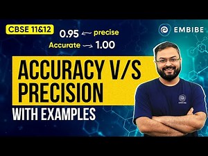 Accuracy Vs Precision with Examples | CBSE Class 11 Chemistry | Anupam Gupta IIT Delhi | Embibe