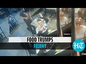Watch: Man eats chicken while getting robbed at restaurant, CCTV video goes viral