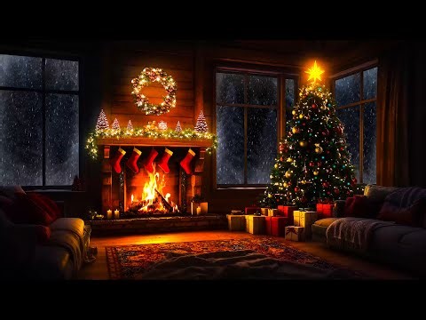 Fireplace System in a Cabin During the Storm – Cozy Ambience & ASMR Sounds for a Good Night’s Sleep