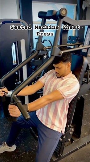 Seated Machine Chest Press ✅💪 #chest #motivation #shorts #gym