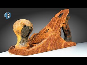 Rusty Old Wooden Hand Planer Restoration - Hand Planes Restoration Video