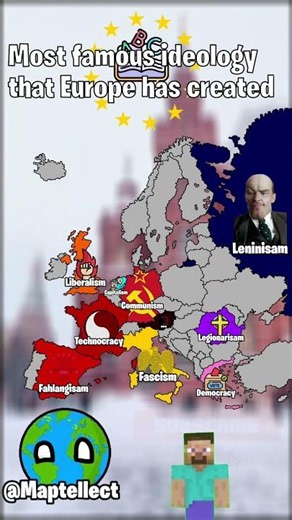 The most famous ideology Europe created 🇪🇺 II #mapping #geographythroughmaps #map #geoportal #europe