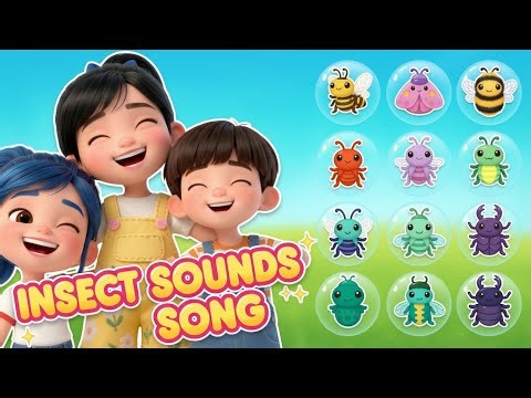 Insect Sounds Song | Learn Insects & Animal Sounds | Nursery Rhymes for Toddlers | Sula Channel