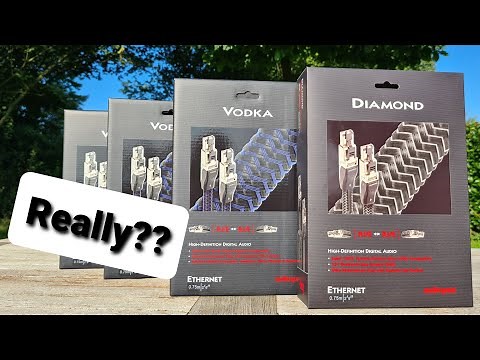 Audioquest Vodka+Diamond Network Cable upgrade with Music