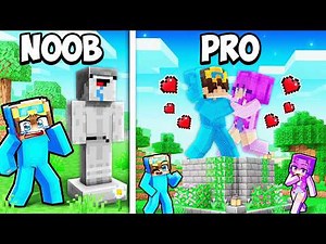 NOOB vs PRO COUPLES STATUE Build Challenge!
