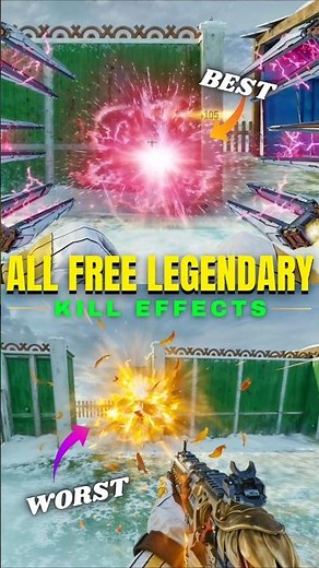 All Free Legendary Kill EFFECTS! 🔥 in codm