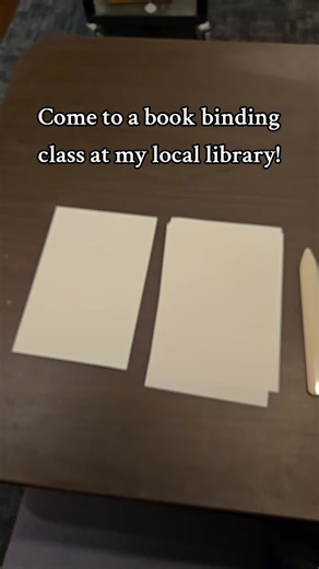Come with me to a book binding class at my local library! #crafting #bookbinding #teacher #newengland #massachusetts