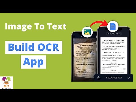 How To Create OCR App Using MIT App Inventor | Image To Text Converter