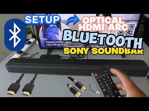 How To Connect A Sony Soundbar To TV| Optical, HDMI ARC & Bluetooth😂 !!