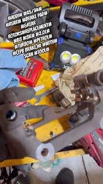 #AUDI# #A5/A4 REAR BRAKE PAD&REAR ROTORS REPLACEMENT B88K2.0LTURBO PETROL(EPB BRAKE)WITH#SCAN TOOL