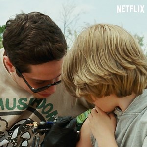 #1 rule of tattoos? Don't tattoo kids ❌ Pete Davidson is absolutely hilarious in THE KING OF STATEN ISLAND. Now streaming on Netflix. | Netflix