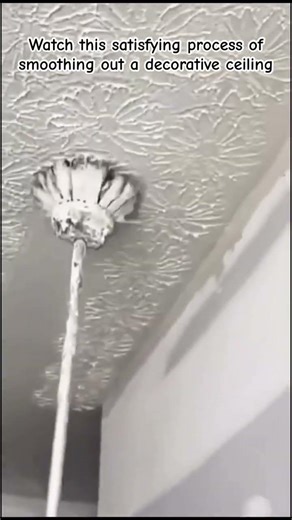 Ceiling Smooth-Out: The Ultimate Reset ✨☁️ #homerenovation #satisfying #diyprojects #ceilingdesign