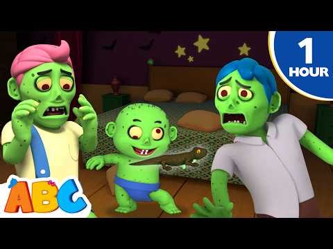 Midnight With The Zombie Family | Halloween Songs By All Babies Channel