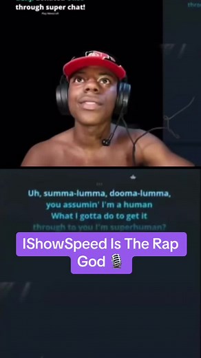 IShowSpeed Singing Rap God By Eminem 🎙️🐇 #fyp #foryou #foryoupage #viral #ishowspeed #speed #rap #god #eminem #karaoke @IShowSpeed