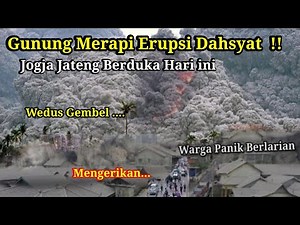 GUNUNG MERAPI ERUPSI DAHSYAT HARI INI,WARGA PANIK BERLARIAN !! HUJAN ABU MERAPI 24/11/2025