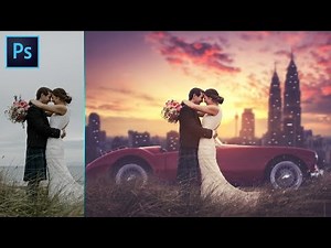 Photoshop CC Tutorial: Wedding Photo Edit Manipulation : CAMERA RAW Filter