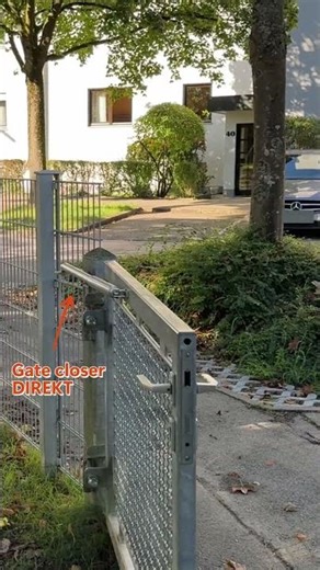 Securely closed gates with the gate closer DIREKT