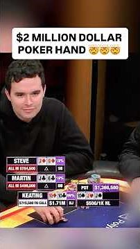 $2 MILLION DOLLARS. ONE POKER HAND. 😱 #wpt #poker #shorts