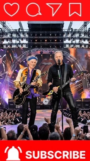 Epic Rock Duo: Keith Richards & James Hetfield Set The Stage ON FIRE! #feedshorts #metallica #rock